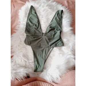 SHEIN green large one piece swimsuit